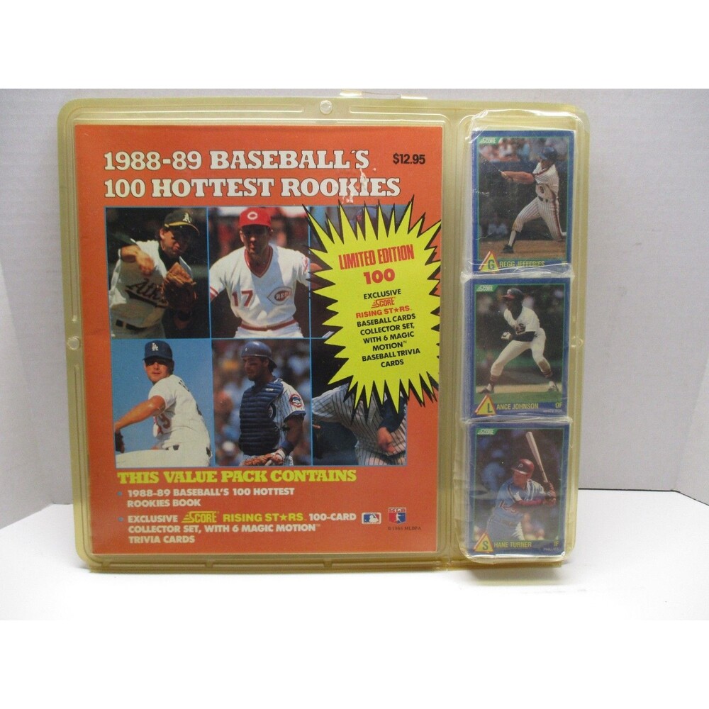 Vintage 1988-89 Score Baseball's 100 Hottest Rookies Factory Sealed Limited